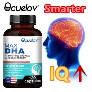 Bcuelov MAX DHA-enhance Memory, Protect Eyesight, Intelligence, Activate Brain Cells, Improve Brain Fatigue, Dietary Supplement