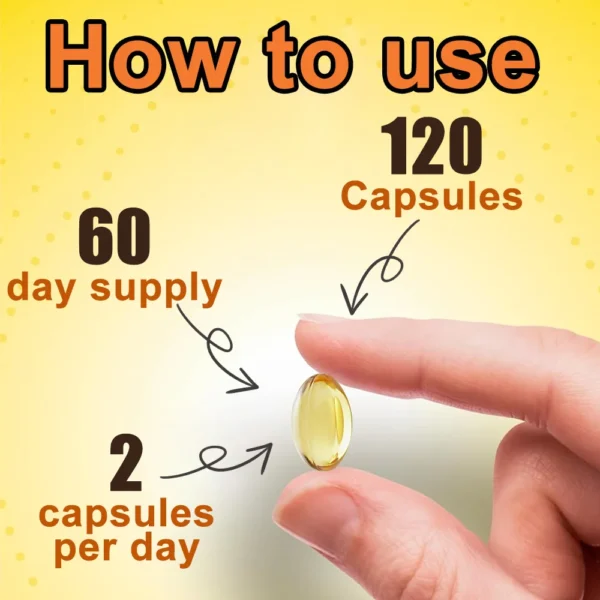 Flax Oil Capsules - 1000MG - With Essential Omega-3s,Heart Health,Cardiovascular Support,Dietary Supplement - Image 6