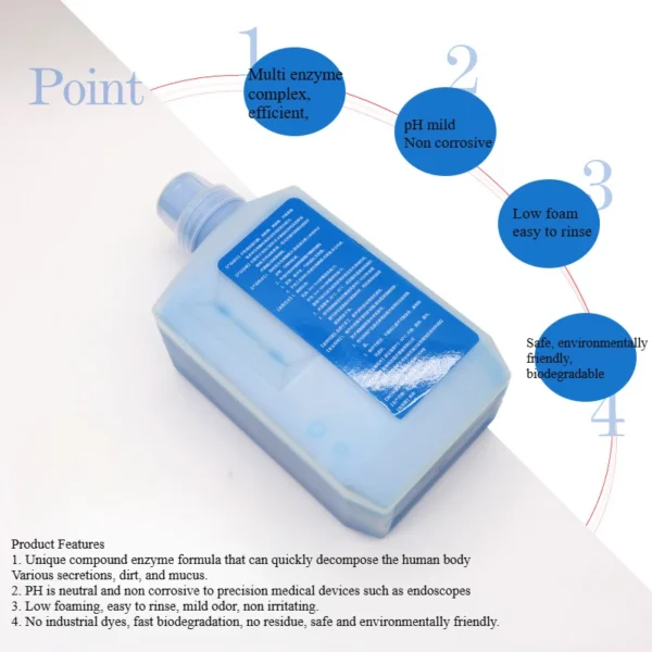 Dental Materials Multi Enzyme Cleaning Solution Oral Disinfection Equipment Cleaning Agent Cleaning Agent Dental Products - Image 2