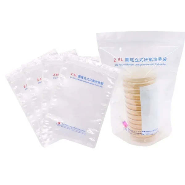 Biological Laboratory 2.5L Anaerobic/microaerophilic Gas Production Bag, 2.5L Round Bottom Vertical Anaerobic Culture Bag - Image 4