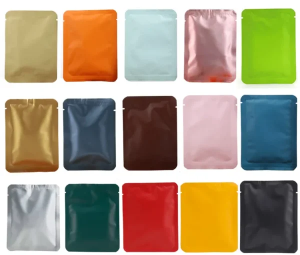 100PCS 10x12.5cm Open Top Aluminum Foil Coffee Bag DIY Matcha Cocoa Fruit Tea Powder Sugar Salt Shampoo Heat Sealing Pouches - Image 2