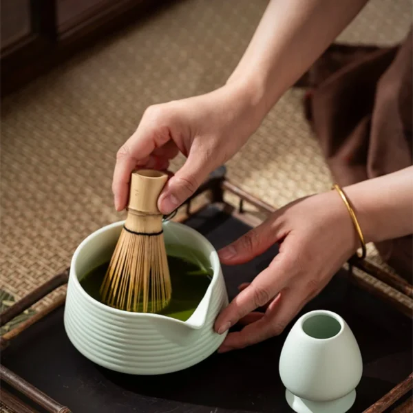 Bamboo Matcha Whisk Green Tea Powder Brush Grinder Matcha Tea Chasen Mixer Stirrer Reusable Tea Whisk Teaware Tea Tools - Image 3