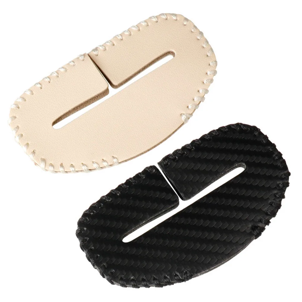 1PCS Universal Car Seat Belt Buckle Cover Protector Anti-collision Case PU Leather Protection Wear Car Interior Accessories - Image 2